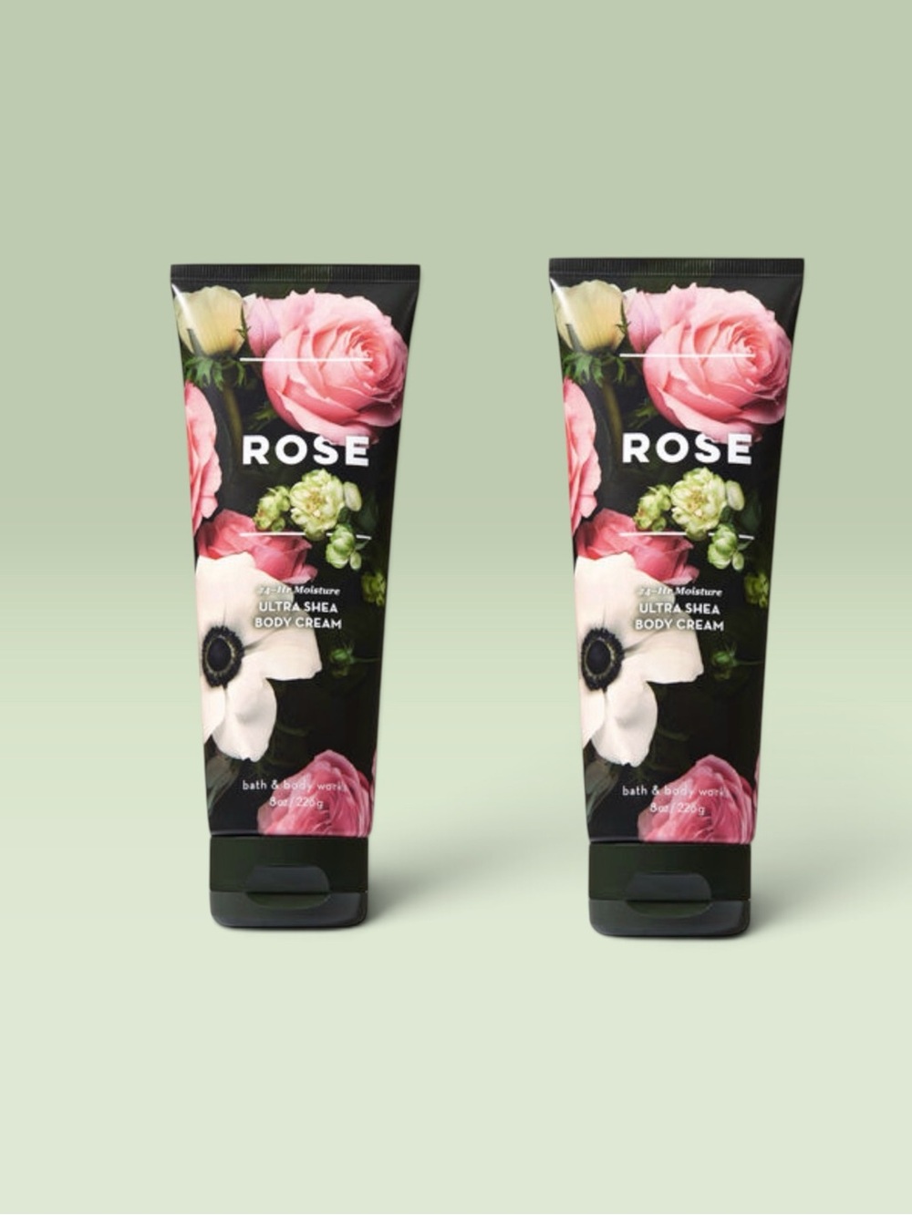 Bath and Body Works ROSE Ultra Shea Body Cream ~  8 fl.oz. ( Lot of 2 )